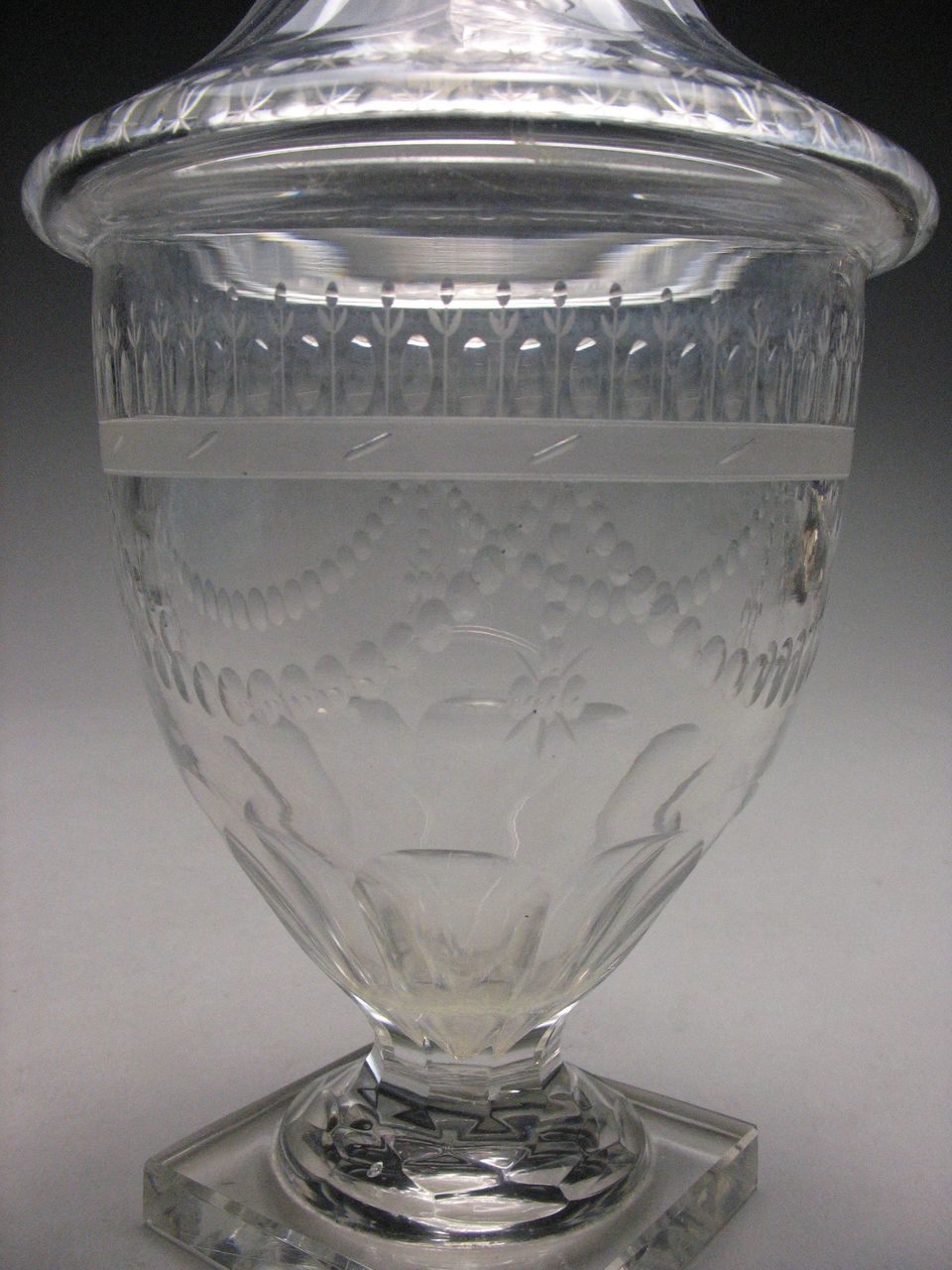 19th Century Federal Period Neoclassical Glass Decanter 19th Century Federal Period Neoclassical Glass Decanter