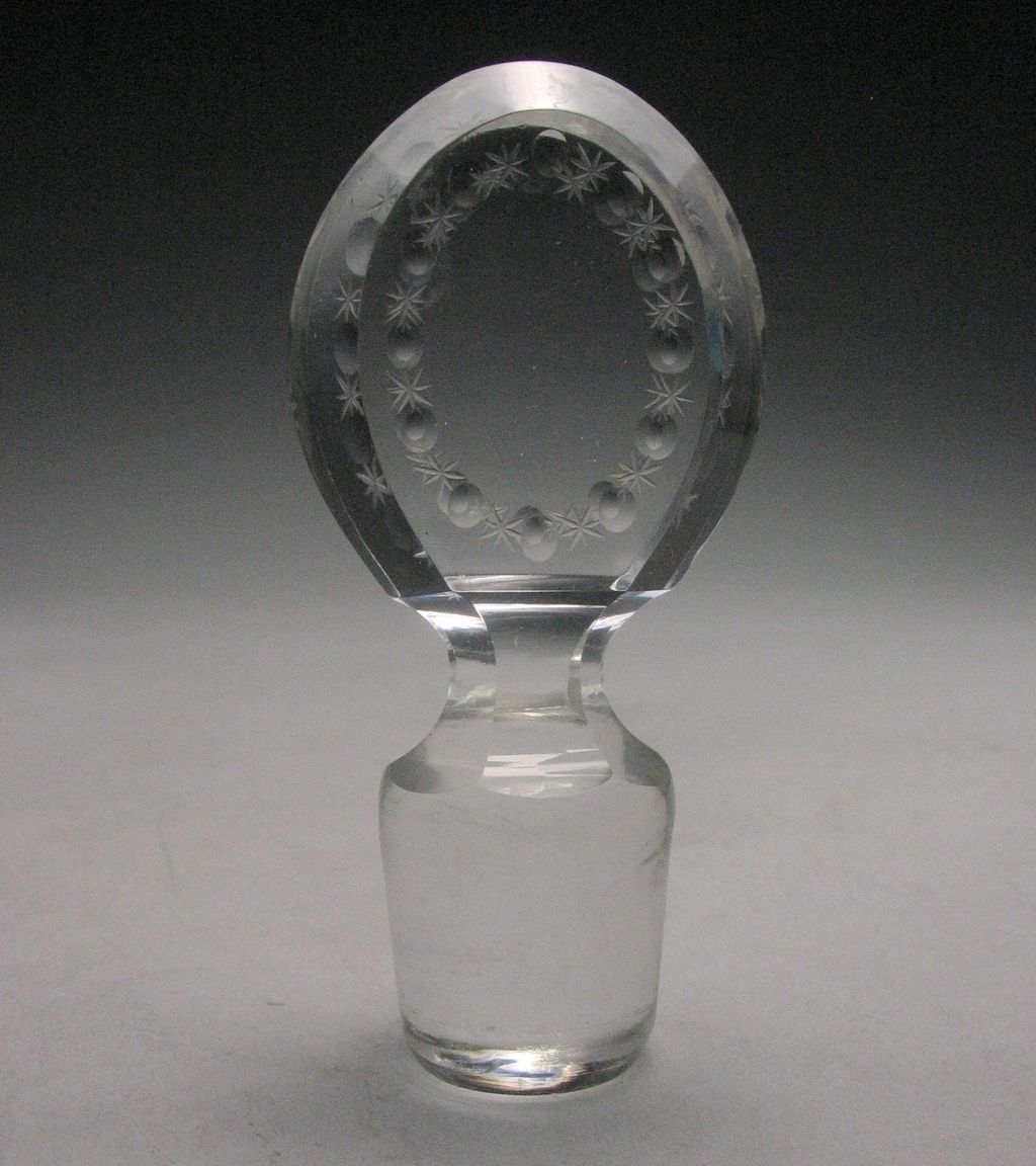 19th Century Federal Period Neoclassical Glass Decanter 19th Century Federal Period Neoclassical Glass Decanter