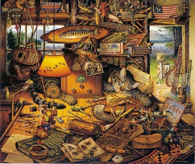 Max In The Adirondacks" by Charles Wysocki Limited Edition Print Artist hand Signed Max In The Adirondacks" by Charles Wysocki Limited Edition Print Artist hand Signed