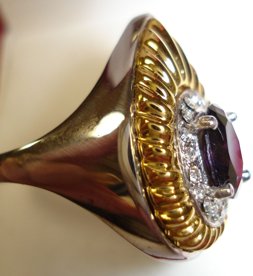 Erte' Original Art Deco Jewelry limitErte' Sterling and Amethyst "Clair de Lune ring", unique signed,numberedArt to Wear reduced COA Erte' Original Art Deco Jewelry limitErte' Sterling and Amethyst "Clair de Lune ring", unique signed,numberedArt to Wear reduced COA