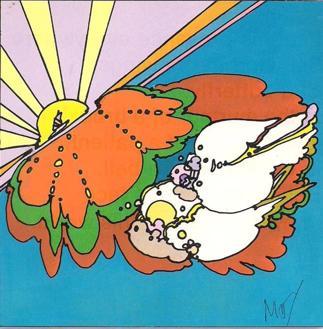 peter max print "PEACE DWELLS IN ALL" great shape museum framed 1971 Vip collectors gift peter max print "PEACE DWELLS IN ALL" great shape museum framed 1971 Vip collectors gift