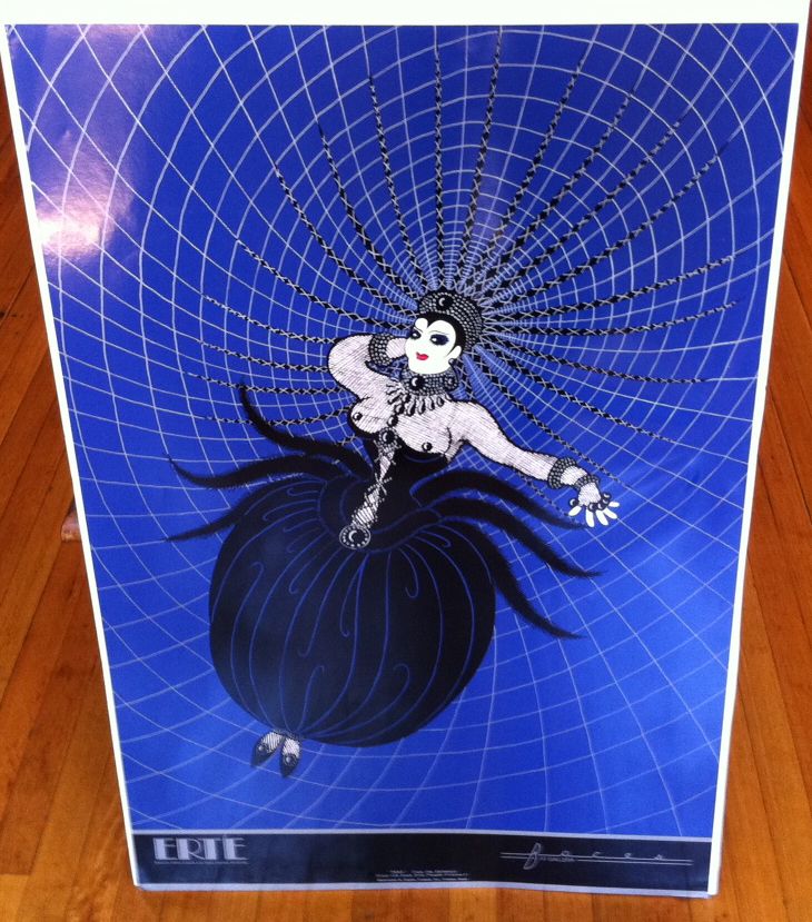 Erte' Original Serigraph limited Spider Woman Erte' People Hand Pulled reduced COA Erte' Original Serigraph limited Spider Woman Erte' People Hand Pulled reduced COA