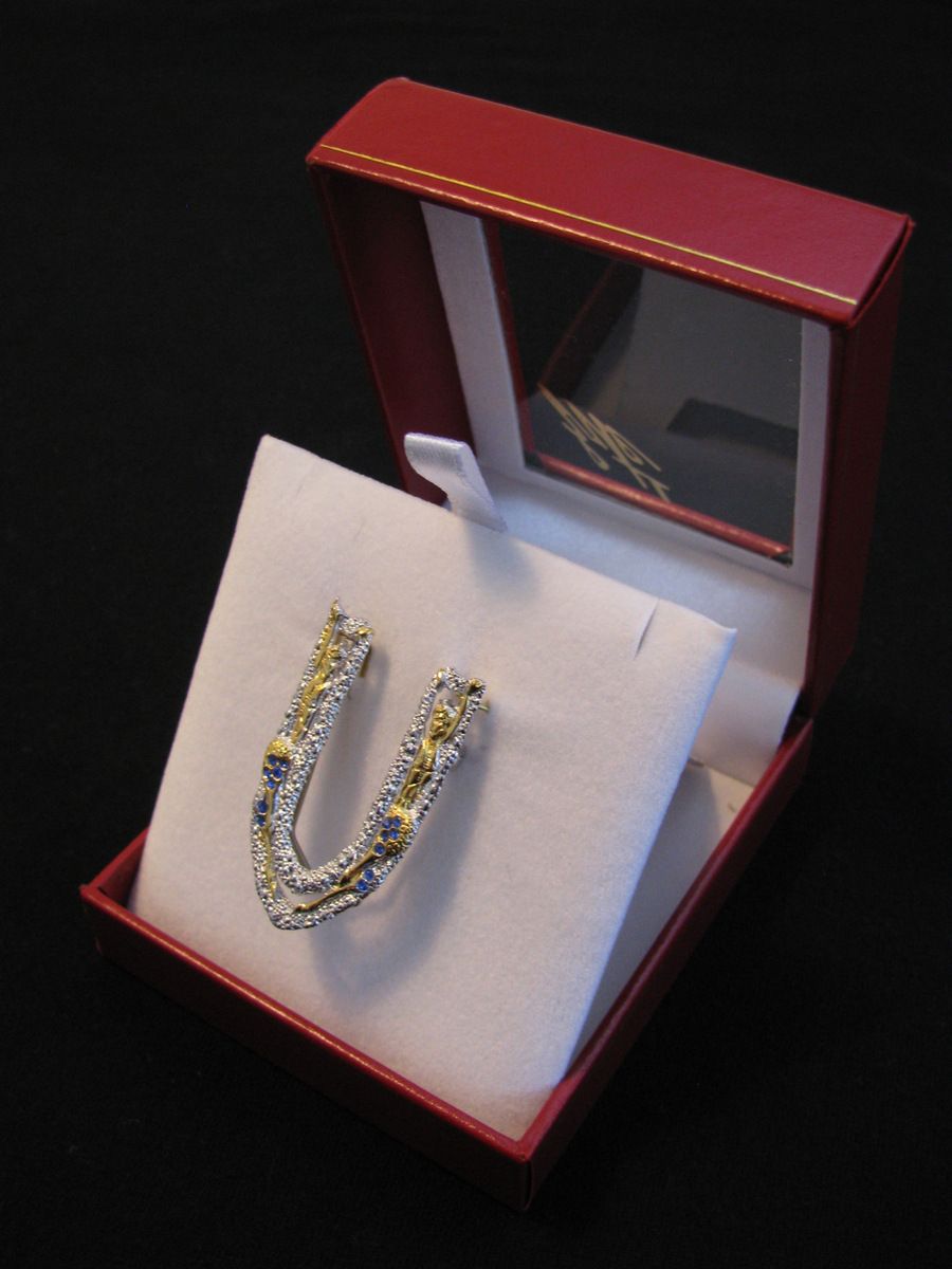 Erte' Original Art Deco Jewelry limit Erte' "Letter U ", Art to Wear use as necklace or as a pin in gift case and box reduced Erte' Original Art Deco Jewelry limit Erte' "Letter U ", Art to Wear use as necklace or as a pin in gift case and box reduced