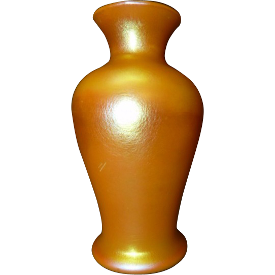 Durand Orange Lustre Vase from kimberlysrarities on Ruby Lane