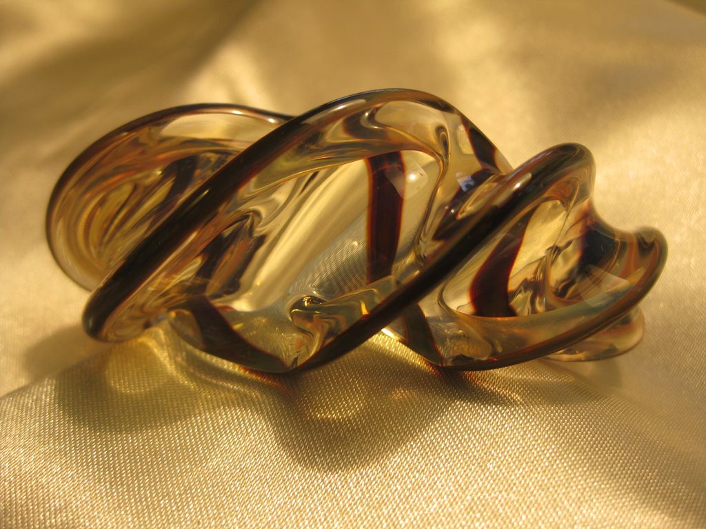 Spiral Art Glass Bracelet Spiral Art Glass Bracelet