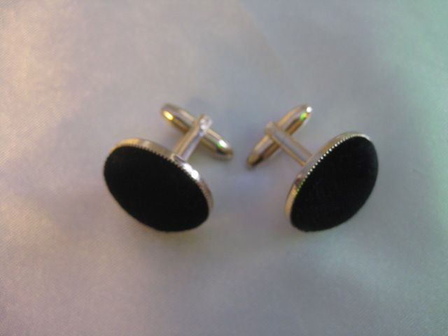 Black Velvet Cuff Links Black Velvet Cuff Links