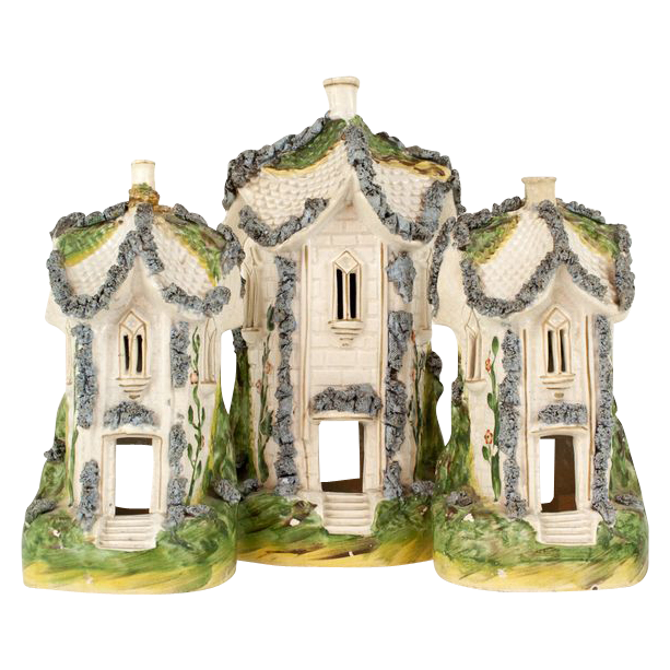 English Staffordshire Cottage Set English Staffordshire Cottage Set
