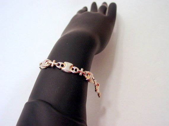Sterling Silver Bracelet, Signed 925 Italy Nice linked bracelet Vintage jewellery Sterling Silver Bracelet, Signed 925 Italy Nice linked bracelet Vintage jewellery