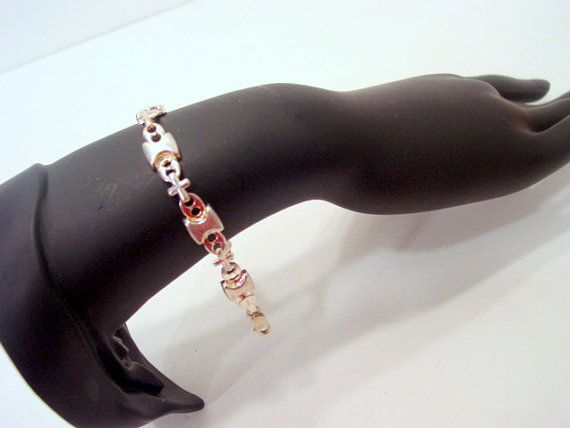 Sterling Silver Bracelet, Signed 925 Italy Nice linked bracelet Vintage jewellery Sterling Silver Bracelet, Signed 925 Italy Nice linked bracelet Vintage jewellery