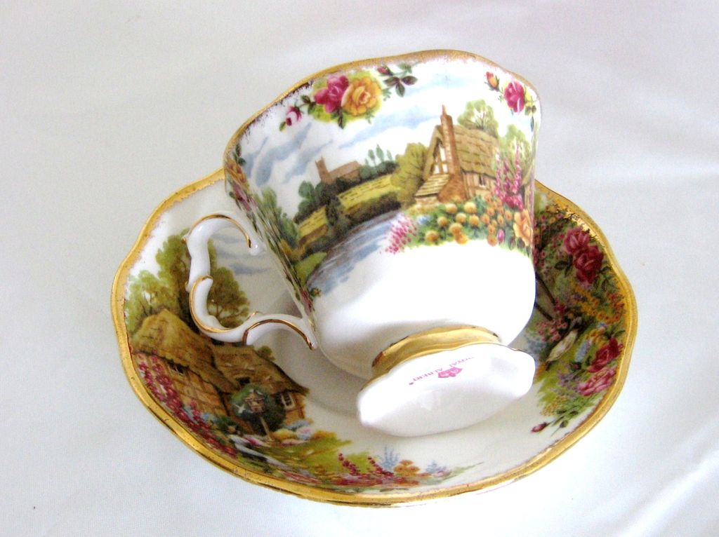 Royal Albert Tranquil Garden Cup and Saucer Royal Albert Tranquil Garden Cup and Saucer