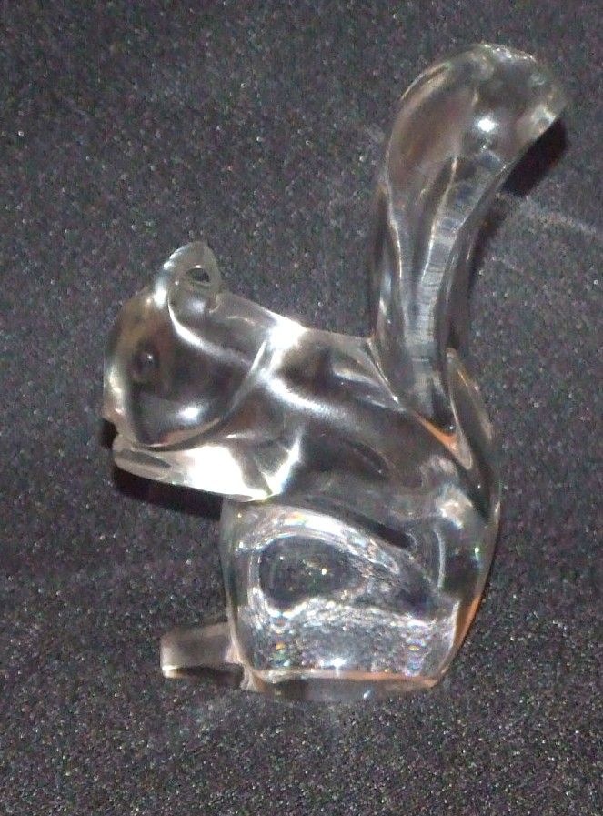 Baccarat Art Glass Squirrel Paperweight Baccarat Art Glass Squirrel Paperweight