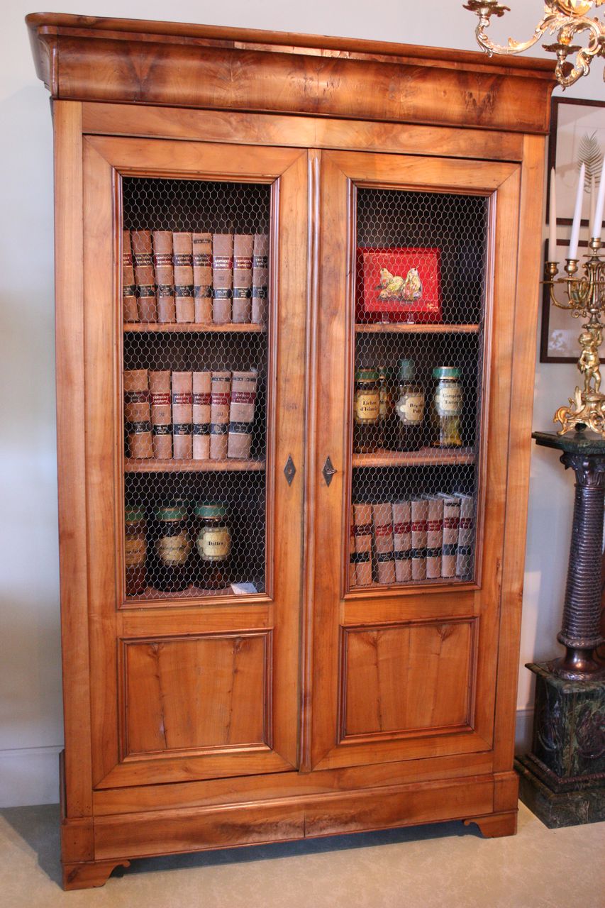 19th Century Louis Philippe Cherry Bibliotheque/Armoire 19th Century Louis Philippe Cherry Bibliotheque/Armoire