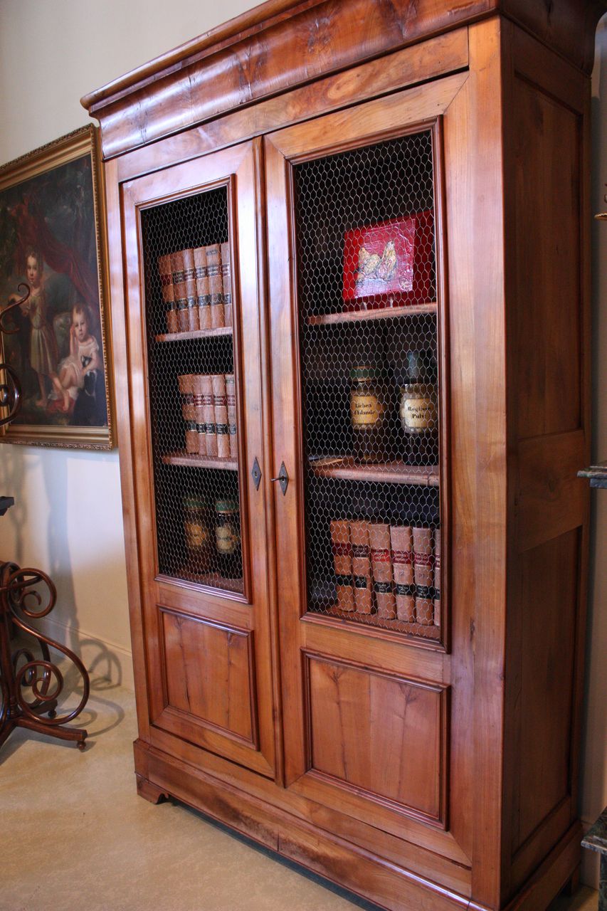 19th Century Louis Philippe Cherry Bibliotheque/Armoire 19th Century Louis Philippe Cherry Bibliotheque/Armoire