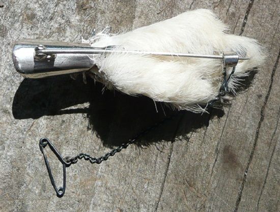 Ward Bro's. Scottish Sterling Grouse Foot Kilt Pin - ca. 1949-64 Ward Bro's. Scottish Sterling Grouse Foot Kilt Pin - ca. 1949-64