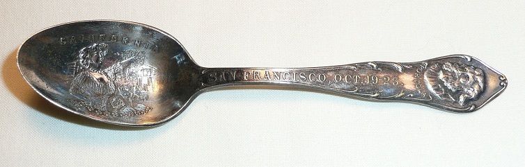 San Francisco/Portola Festival Demitasse Spoon - Bachrach - ca. 1909 San Francisco/Portola Festival Demitasse Spoon - Bachrach - ca. 1909
