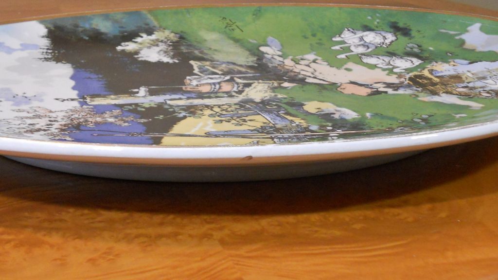 Antique VILLEROY & BOCH Mettlach Artist Signed REILS 17" Wall Charger Antique VILLEROY & BOCH Mettlach Artist Signed REILS 17" Wall Charger