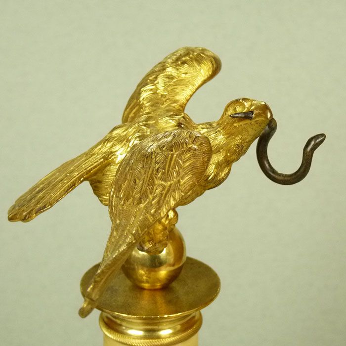 An Impressive French Gilt Bronze and Marble Watch Stand An Impressive French Gilt Bronze and Marble Watch Stand