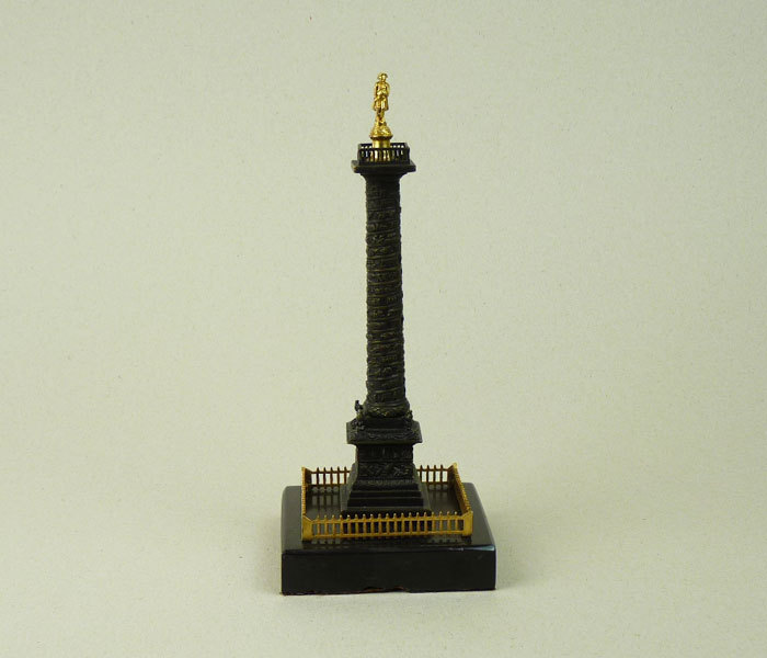 A classical bronze column surmounted by Napoleon A classical bronze column surmounted by Napoleon
