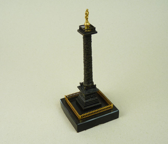 A classical bronze column surmounted by Napoleon A classical bronze column surmounted by Napoleon