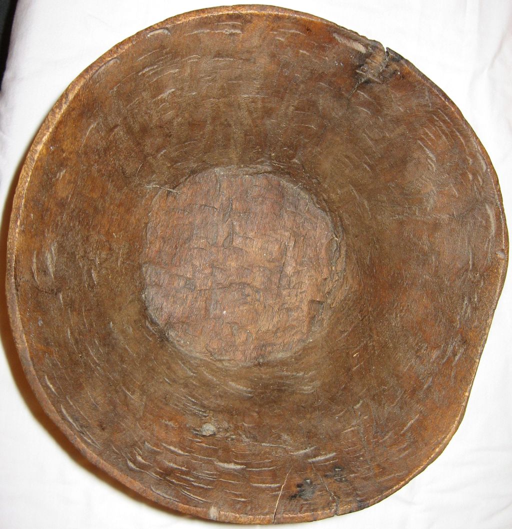 Burl Bowl and Carved Ladle Burl Bowl and Carved Ladle