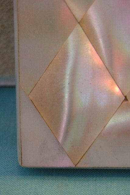 Mother of Pearl Marquetry Card Case Mother of Pearl Marquetry Card Case