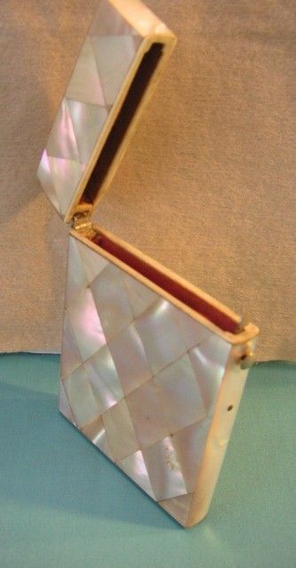 Mother of Pearl Marquetry Card Case Mother of Pearl Marquetry Card Case