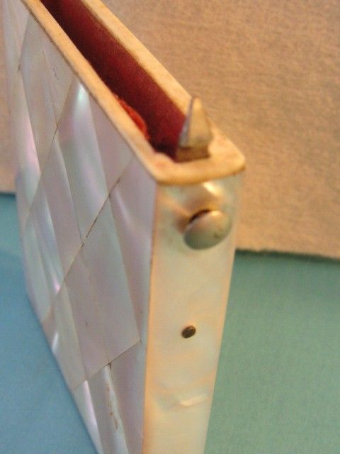 Mother of Pearl Marquetry Card Case Mother of Pearl Marquetry Card Case