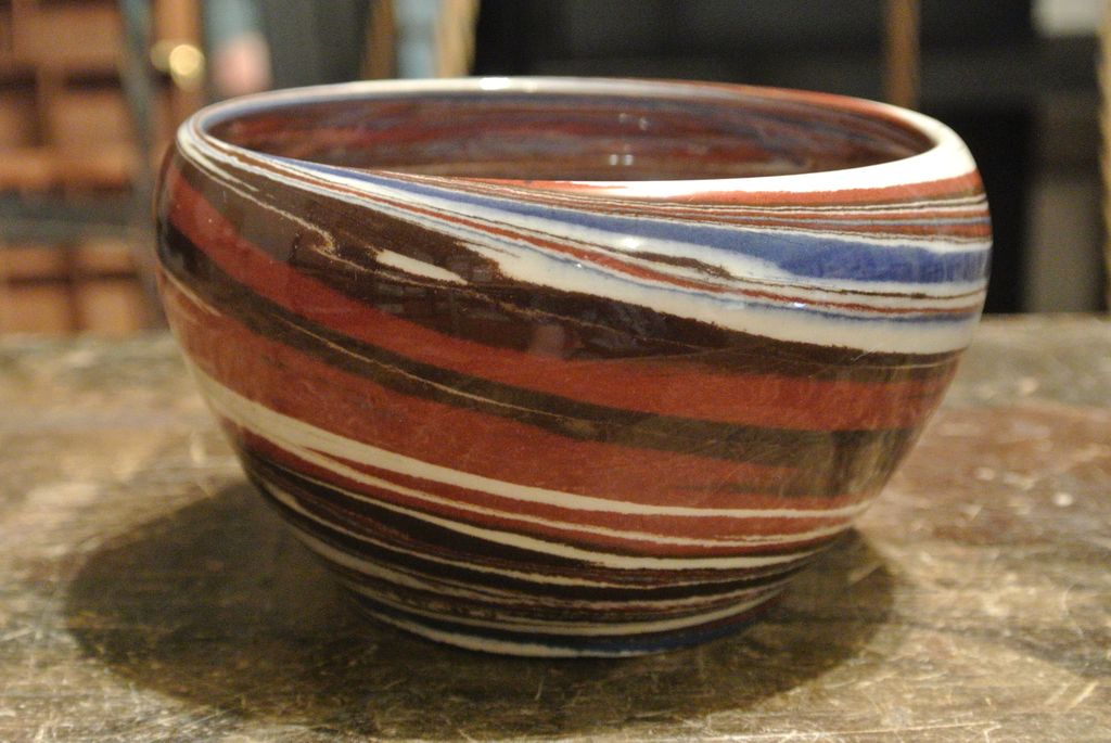 Vivid Desert Sands Swirl Pottery Bowl Vivid Desert Sands Swirl Pottery Bowl