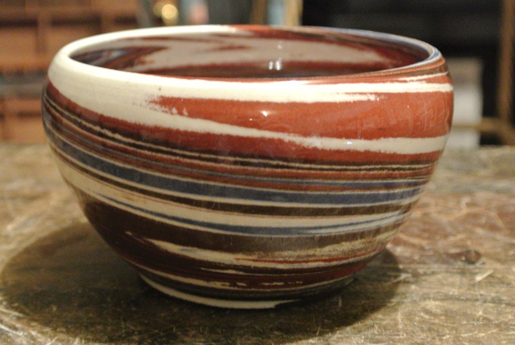 Vivid Desert Sands Swirl Pottery Bowl Vivid Desert Sands Swirl Pottery Bowl