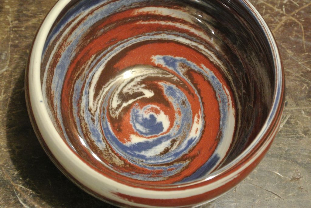 Vivid Desert Sands Swirl Pottery Bowl Vivid Desert Sands Swirl Pottery Bowl