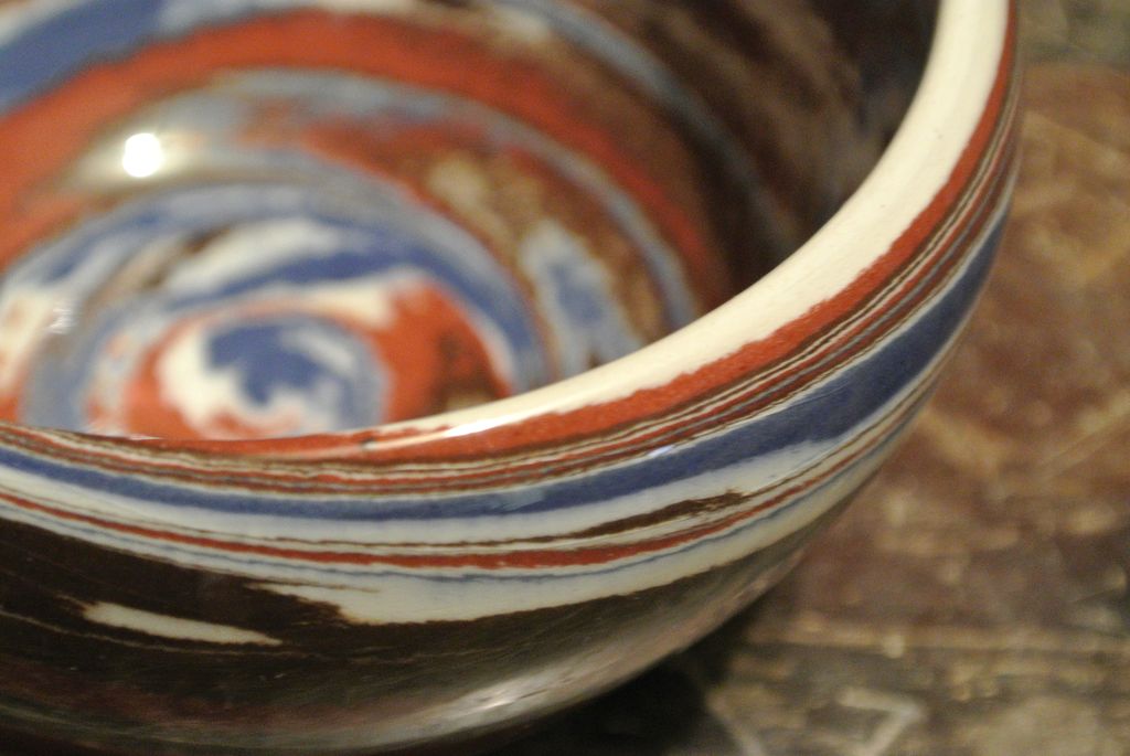 Vivid Desert Sands Swirl Pottery Bowl Vivid Desert Sands Swirl Pottery Bowl
