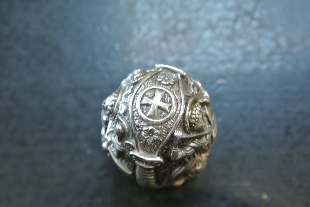 Decorative .995 Silver Egg, Greek Orthodox Decorative .995 Silver Egg, Greek Orthodox