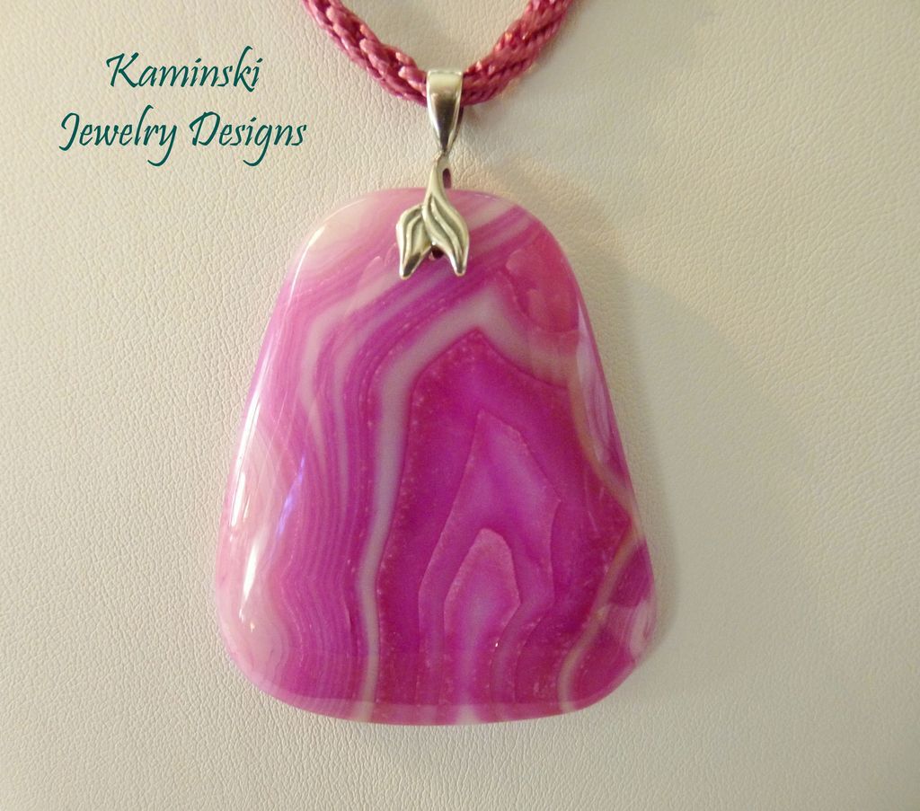 Hot Pink Striped Agate Hot Pink Striped Agate