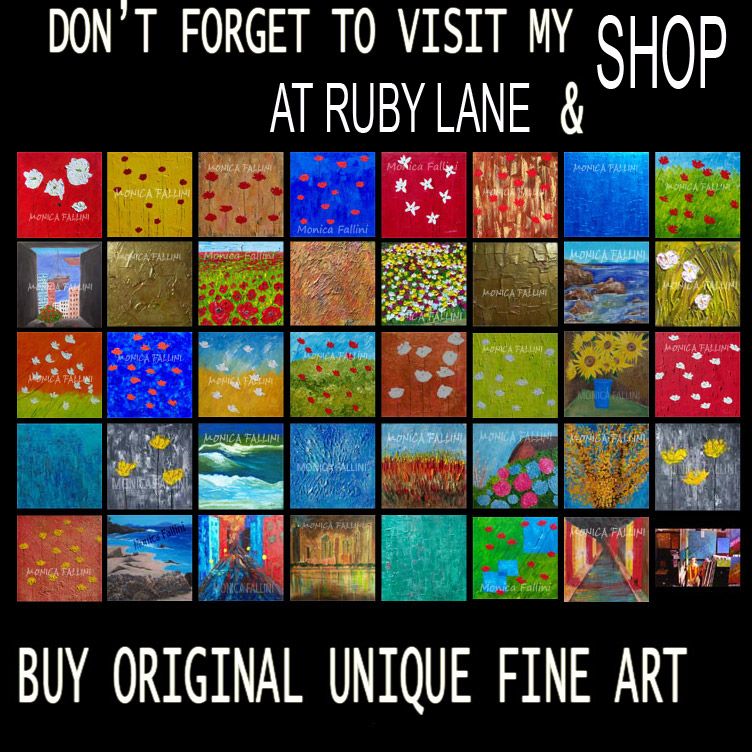 Urban art cityscape original painting bright colors fine art 22"x22" by contemporary artist Monica Fallini Urban art cityscape original painting bright colors fine art 22"x22" by contemporary artist Monica Fallini