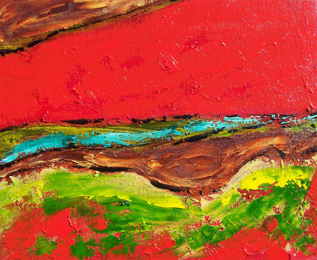 Abstract geologic painting modern art vibrant colors by contemporary artist Monica Fallini Abstract geologic painting modern art vibrant colors by contemporary artist Monica Fallini