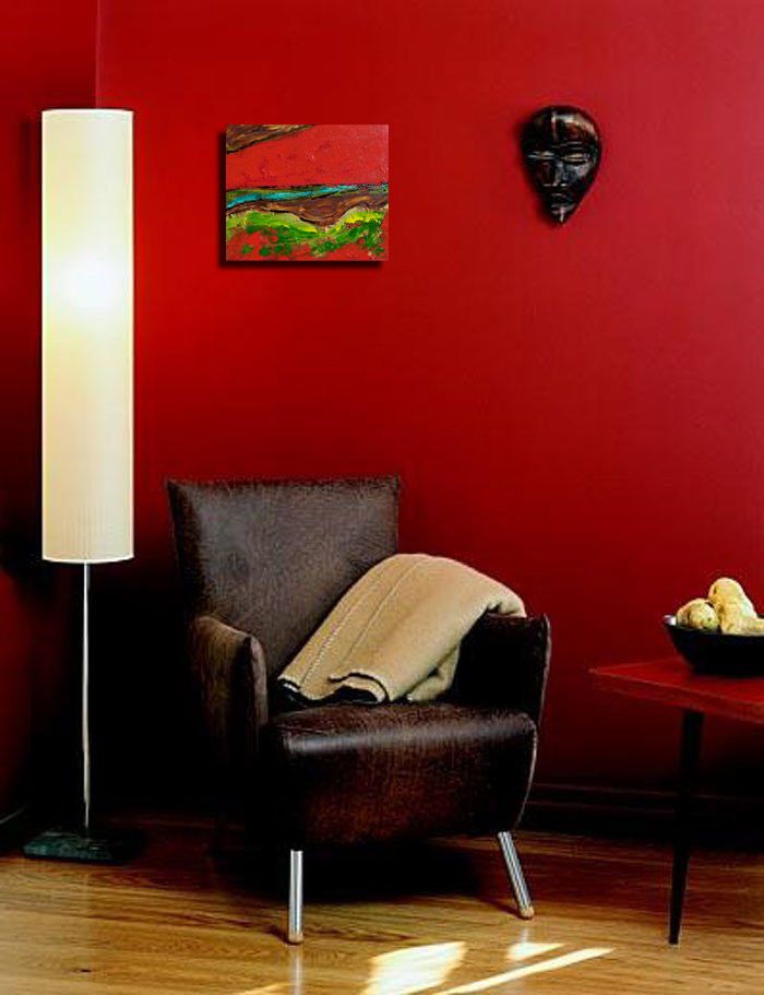Abstract geologic painting modern art vibrant colors by contemporary artist Monica Fallini Abstract geologic painting modern art vibrant colors by contemporary artist Monica Fallini