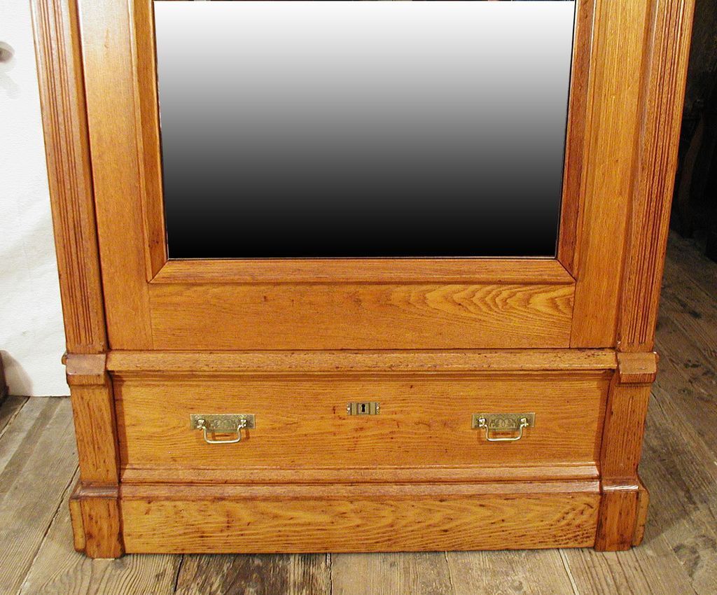 Wardrobe American Victorian c.1870 Chestnut from dixonsantiques on Ruby