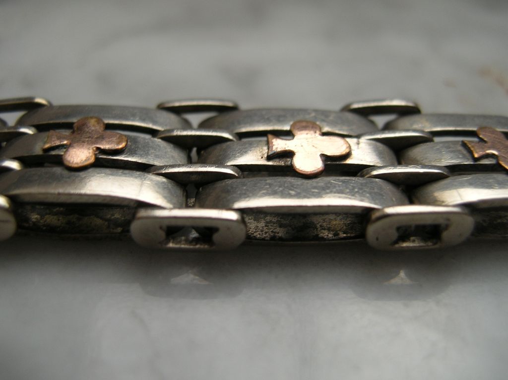 Unique and Rare 9k Gold, Sterling, Bronze Watch Fob Stunning! Unique and Rare 9k Gold, Sterling, Bronze Watch Fob Stunning!