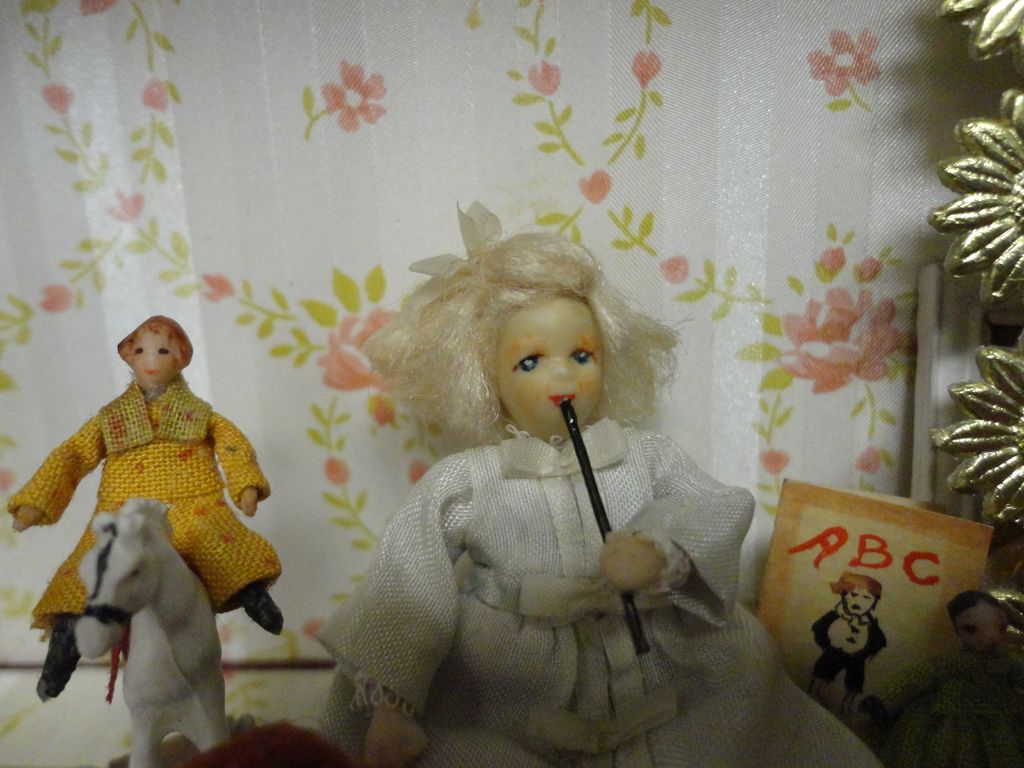 Irma Park Miniature NIADA artist Victorian Wax Doll "Me" doll Irma Park Miniature NIADA artist Victorian Wax Doll "Me" doll