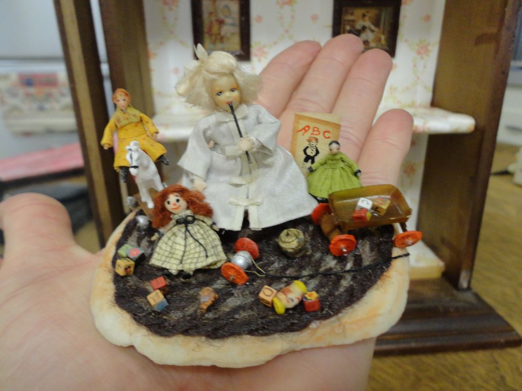 Irma Park Miniature NIADA artist Victorian Wax Doll "Me" doll Irma Park Miniature NIADA artist Victorian Wax Doll "Me" doll