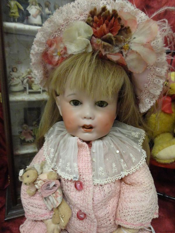 Antique Bisque French SFBJ Toddler 251 Character doll Wobble Tongue 20" Antique Bisque French SFBJ Toddler 251 Character doll Wobble Tongue 20"