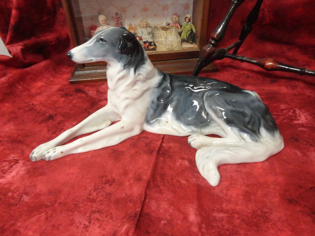 Vintage Rosenthal Bavaria Germany Wolfhound Borzoi Figurine Valentin 1920's Figural Vintage Rosenthal Bavaria Germany Wolfhound Borzoi Figurine Valentin 1920's Figural