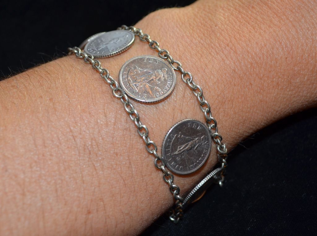 - Ten Cent Sterling Silver Coin Bracelet Philippines Coinage under ...