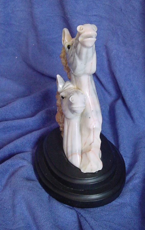 Carved Agate Horses Carved Agate Horses