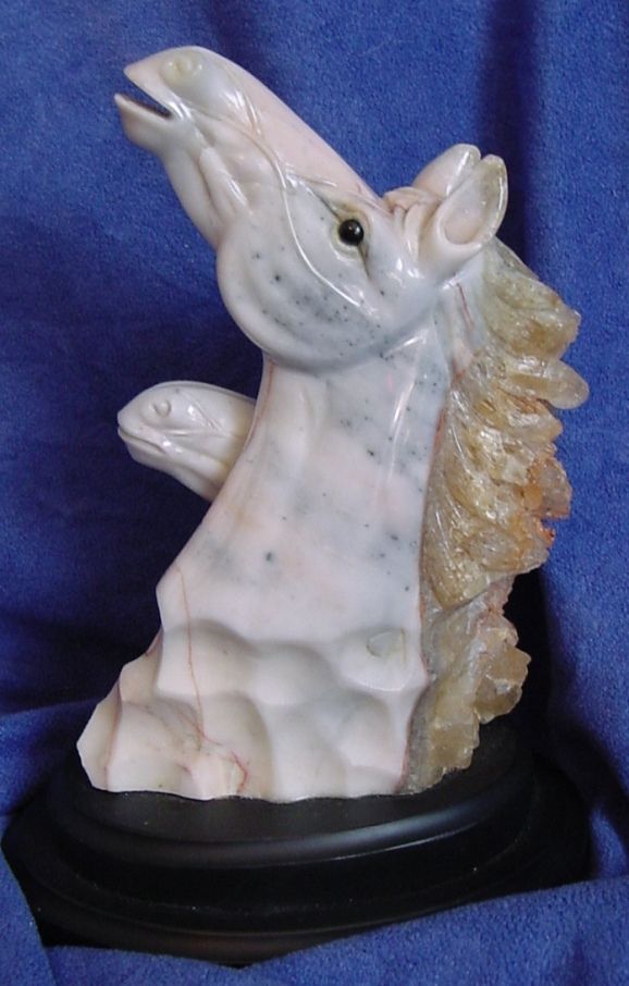 Carved Agate Horses Carved Agate Horses