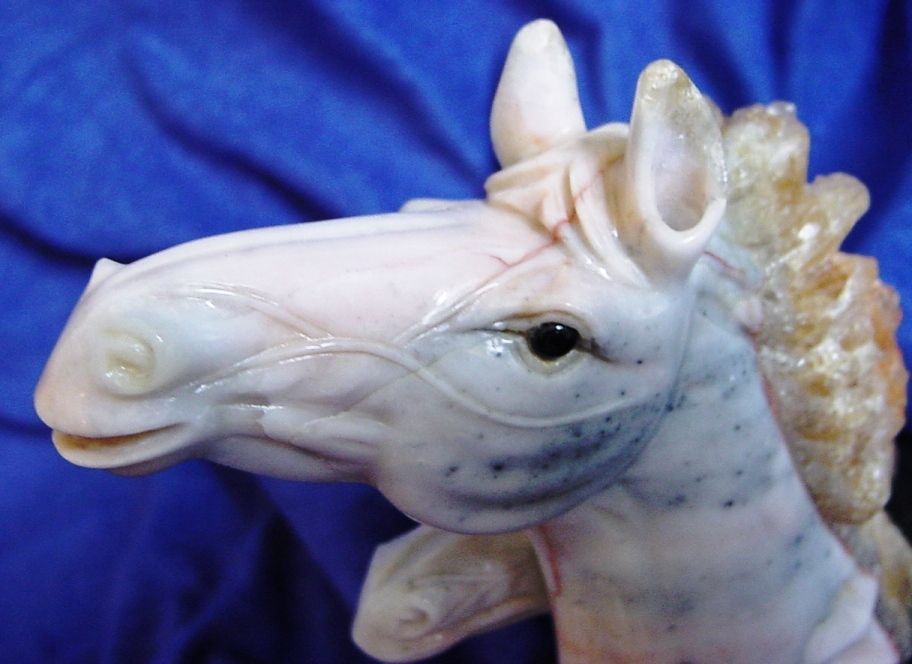 Carved Agate Horses Carved Agate Horses