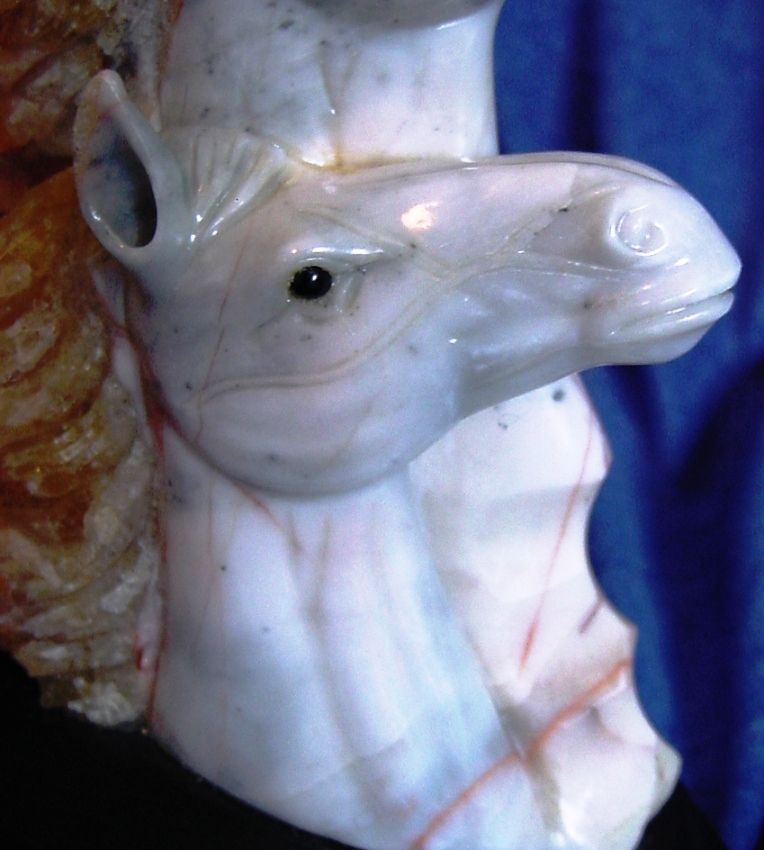 Carved Agate Horses Carved Agate Horses