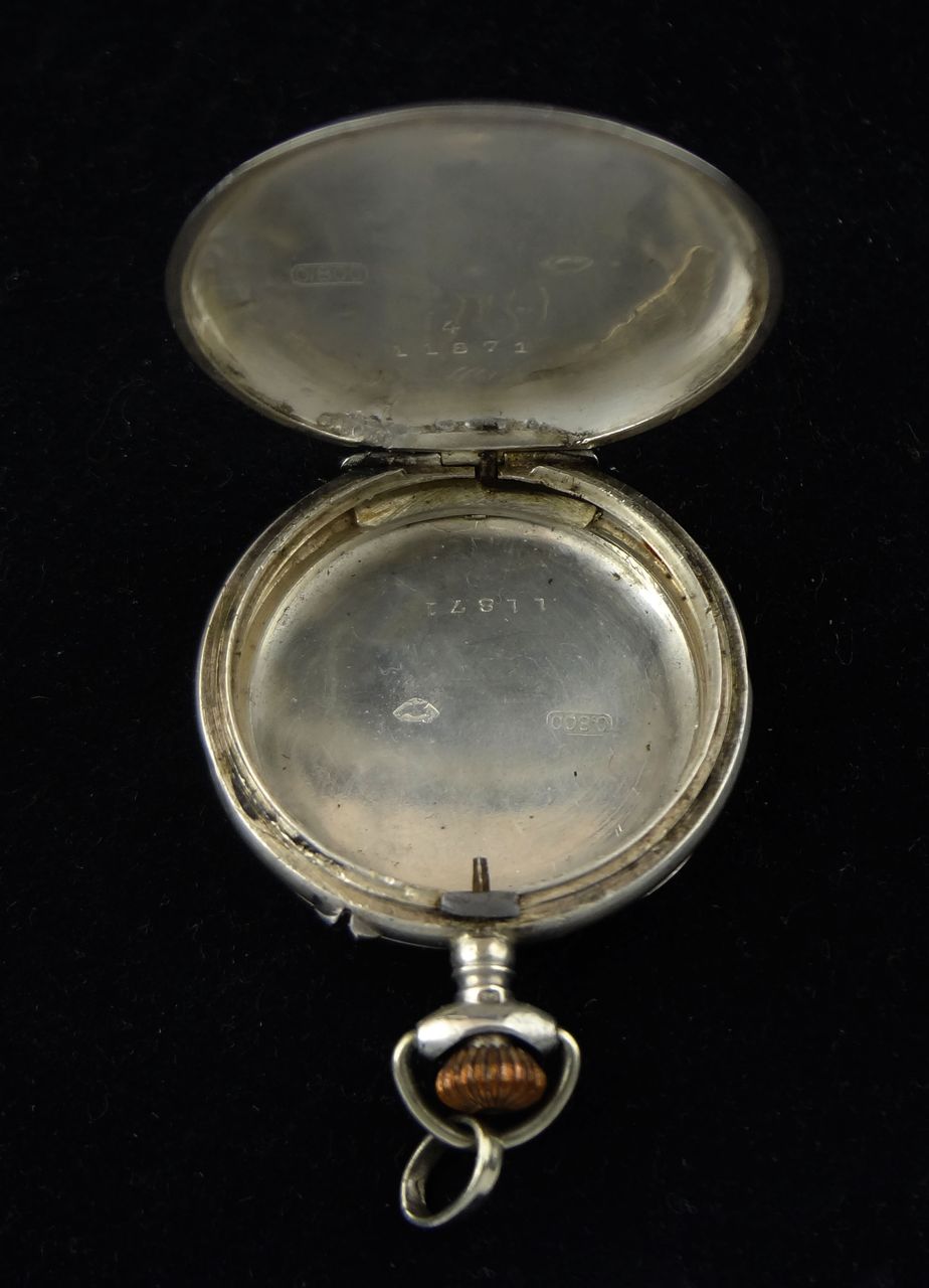 Art Nouveau Silver Watch Case 0.800 - Switzerland, 1882-1934 Art Nouveau Silver Watch Case 0.800 - Switzerland, 1882-1934
