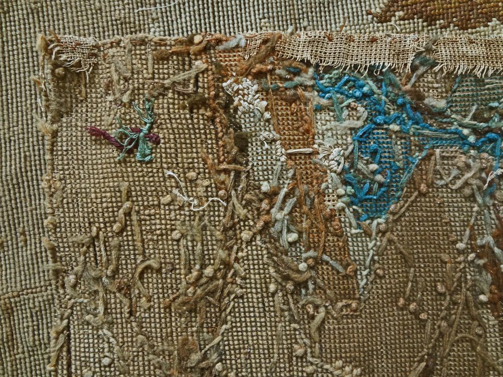 Large 63"x45" Needlepoint Tapestry / Wall Hanging English Hunt Scene after Sir Edwin Landseer- c. 19th Century, France Large 63"x45" Needlepoint Tapestry / Wall Hanging English Hunt Scene after Sir Edwin Landseer- c. 19th Century, France