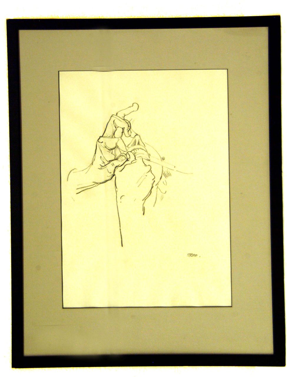 Original Charcoal by Max (Mopp) Oppenheimer (1885-1954) Original Charcoal by Max (Mopp) Oppenheimer (1885-1954)